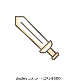 sword icon vector modern style design