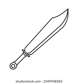 Sword icon vector on trendy style for design and print