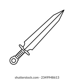 Sword icon vector on trendy style for design and print