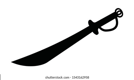 sword icon vector on white background. warrior symbol and sign