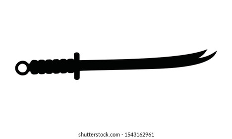 sword icon vector on white background. warrior symbol and sign