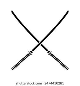 Icono de espada Vector. símbolo de ilustración de sable. símbolo de arma. logo de acero.