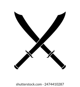 Schwert-Icon-Vektorgrafik. Säbel-Illustrationszeichen. Waffensymbol. Stahllogo.