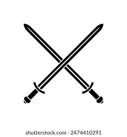 Sword icon vector. saber illustration sign. weapon symbol. steel logo.