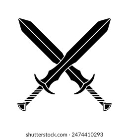 Sword icon vector. saber illustration sign. weapon symbol. steel logo.