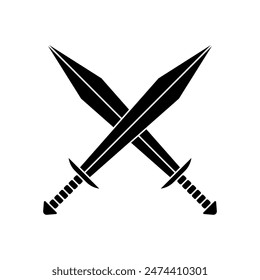 Sword icon vector. saber illustration sign. weapon symbol. steel logo.
