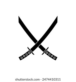 Schwert-Icon-Vektorgrafik. Säbel-Illustrationszeichen. Waffensymbol. Stahllogo.