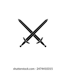 Sword icon vector. saber illustration sign. weapon symbol. steel logo.