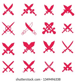 Sword Icon Vector Set