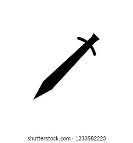 Sword icon vector. Sword sign Isolated on white background. Flat style for graphic design, logo, Web, UI, mobile app, EPS10