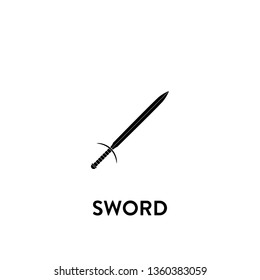 sword icon vector. sword sign on white background. sword icon for web and app