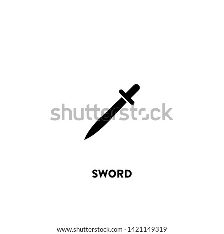 sword icon vector. sword sign on white background. sword icon for web and app