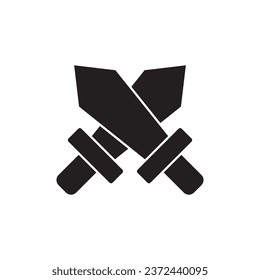 Schwertsymbol Vektorgrafik-Logo-Design