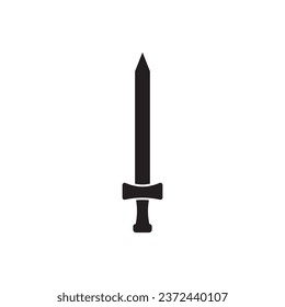 Schwertsymbol Vektorgrafik-Logo-Design