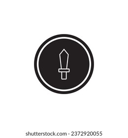 Schwertsymbol Vektorgrafik-Logo-Design