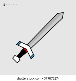 Sword icon / vector icon for web and mobile applications