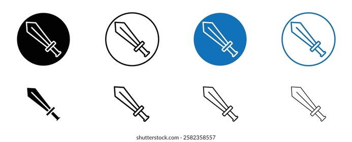 Sword icons pack vectors for app and web ui designs