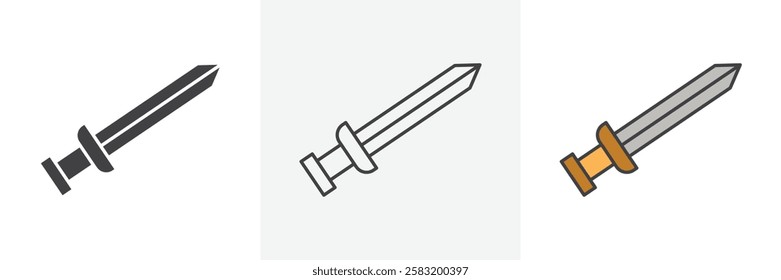 Sword icons pack for website designs