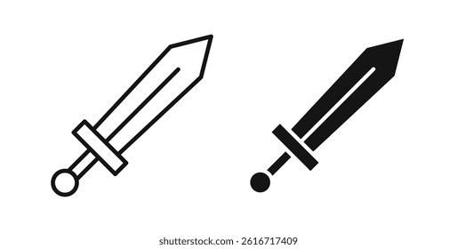 Sword icons set for website design