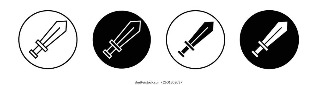 Sword icons vectors graphics collection