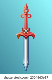 Espada. Iconos para videojuegos. Vector clipart.