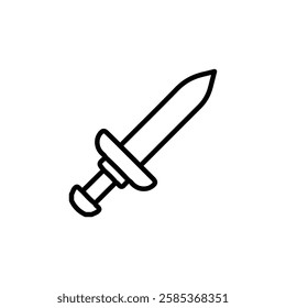 sword iconVector illustration in black