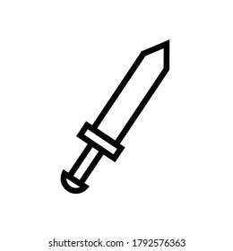 Sword icon,vector illustration. Flat design style. vector sword icon illustration isolated on White background, sword icon Eps10. sword icons graphic design vector symbols.