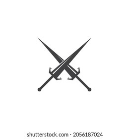 Schwertillustrationslogo, Vektorgrafik-Design