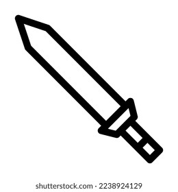 sword illustration vector and logo Icon Army weapon icon perfect. Icon sign from modern collection for mobile concept and web apps design.