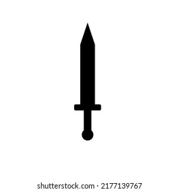 Ilustración de espadas. Icono de espada guerrera. Arma para luchar en la guerra