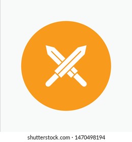 Sword, Ireland, Swords. Vector Icon Template background