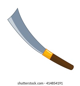 sword isolated illustration on white background