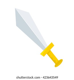 sword isolated illustration on white background