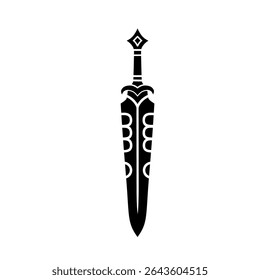 sword isolated on white.sword vector ilustration