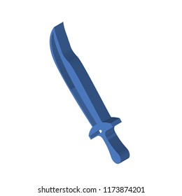 Sword isometric left top view 3D icon