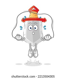 the sword jump rope exercise. character vector