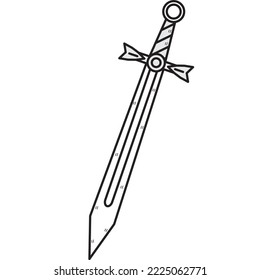 Espada. El arma del caballero. Imagen para gráficos.