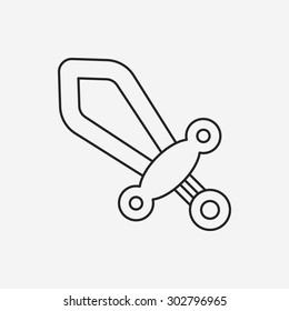 Sword line icon