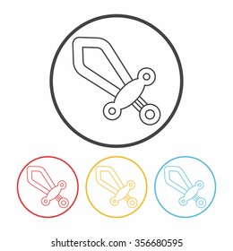 Sword line icon