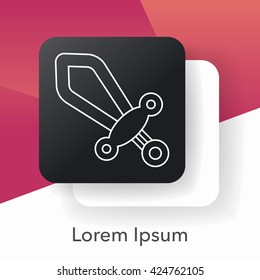 Sword line icon