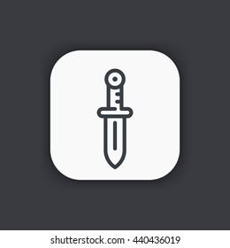 sword line icon