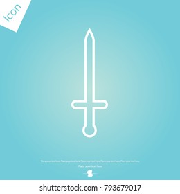 Sword line icon