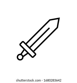 Schwertliniensymbol, Logo einzeln auf weißem Hintergrund