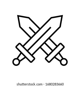 Schwertliniensymbol, Logo einzeln auf weißem Hintergrund
