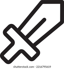 Schwertliniensymbol, Logo einzeln auf weißem Hintergrund
