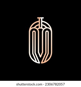 Sword Line Modern Creative Logo