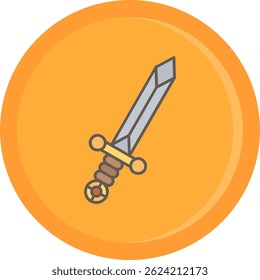 Sword Line Vektor Icon Design