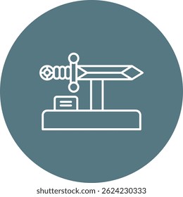 Sword Line vector Icon Design