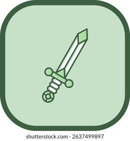 Sword Line vector Icon Design