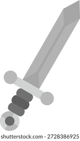 Diseño de icono de Vector de línea de espada